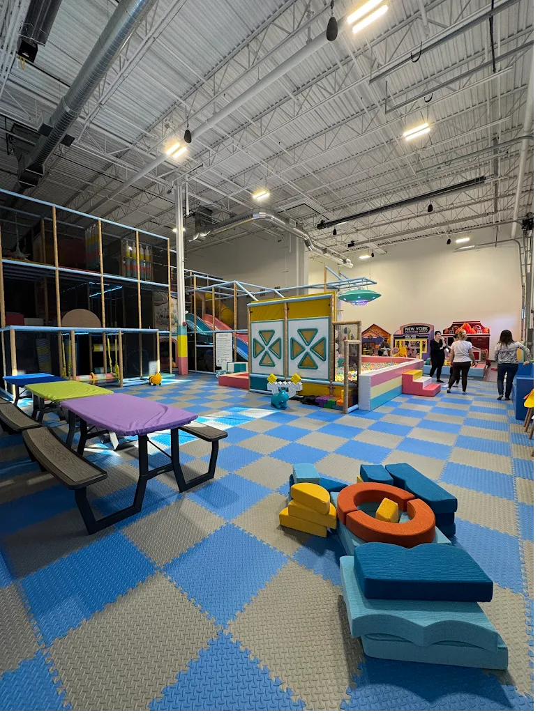 Gathering and seating area at Space Play Academy